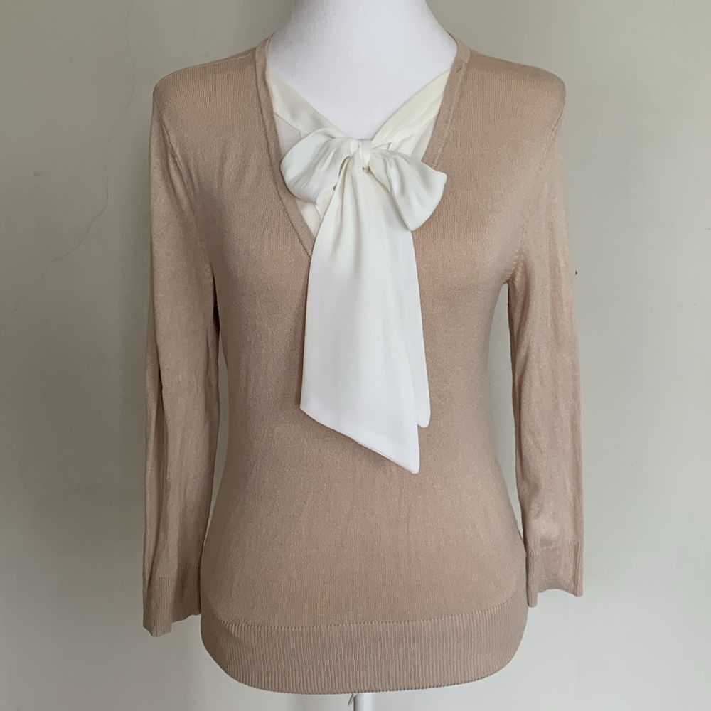Women’s Cardigan/Sweater/Blouse with Bow